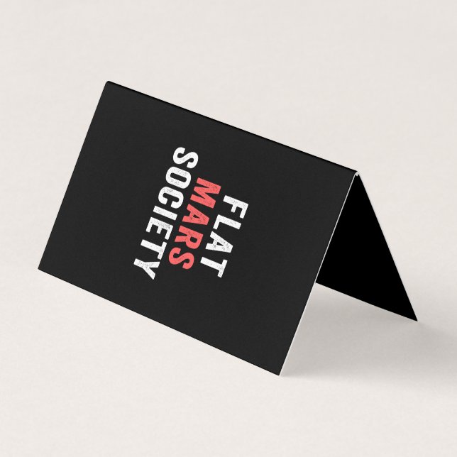flat mars society business card (Front)
