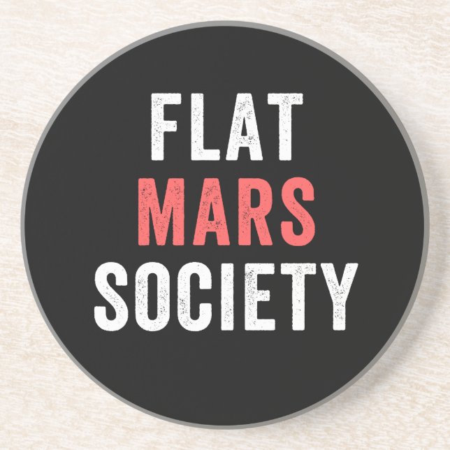 flat mars society coaster (Front)