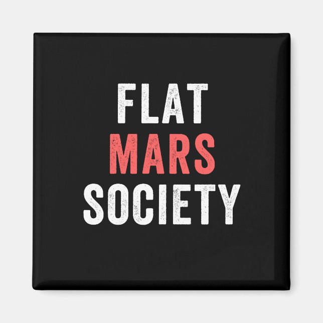 flat mars society magnet (Front)