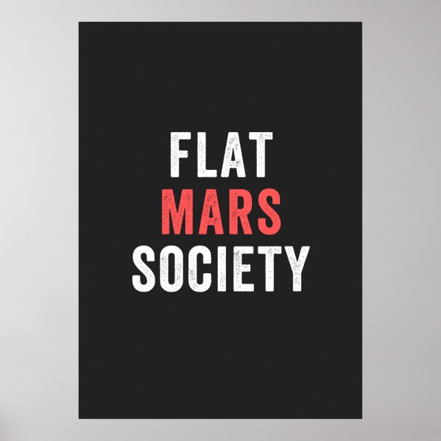 flat mars society poster (Front)