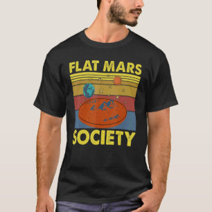 Flat Mars Society Since 2021 Vintage Space T-Shirt