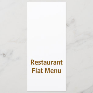 Flat Menu