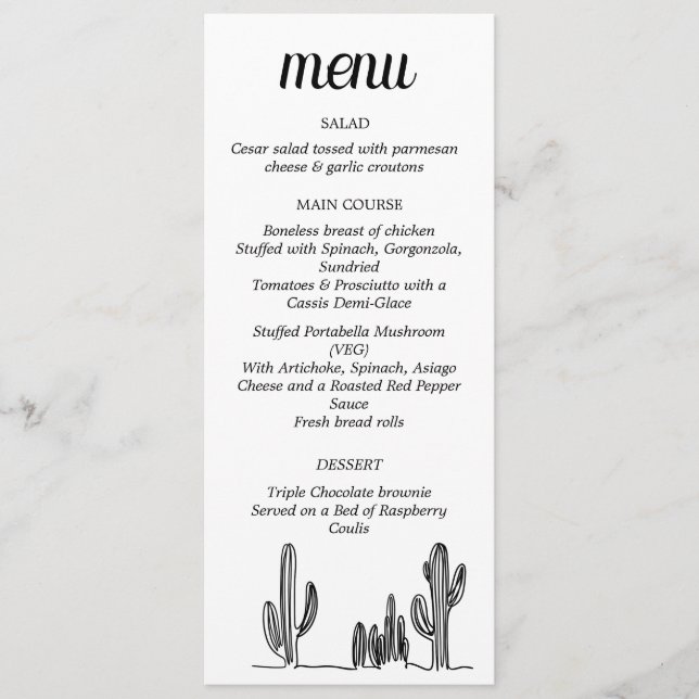 Flat Menu (Front)