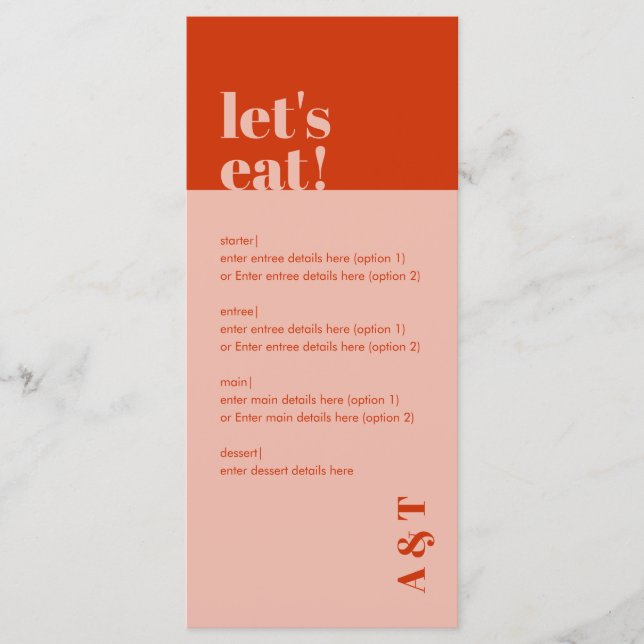 Flat Menu (Front)