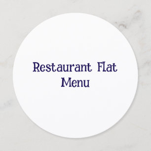 Flat Menu