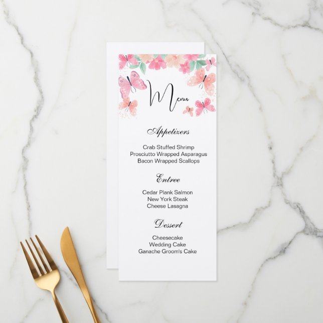 Flat Menu Card (Front/Back In Situ)