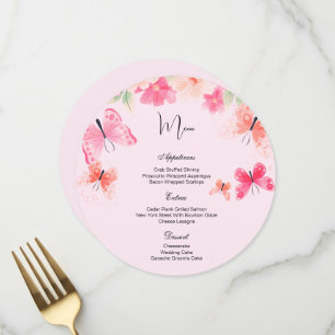 Flat Menu Card