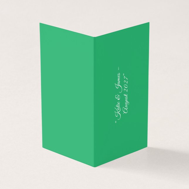 Flat Mint Green Background – Wedding Design (Outside)