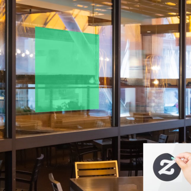 Flat Mint Green Texture Background for Design Window Cling (Restaurant Window)