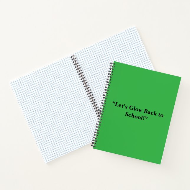Flat Neon Green Background – School Texture Notebook (Inside)