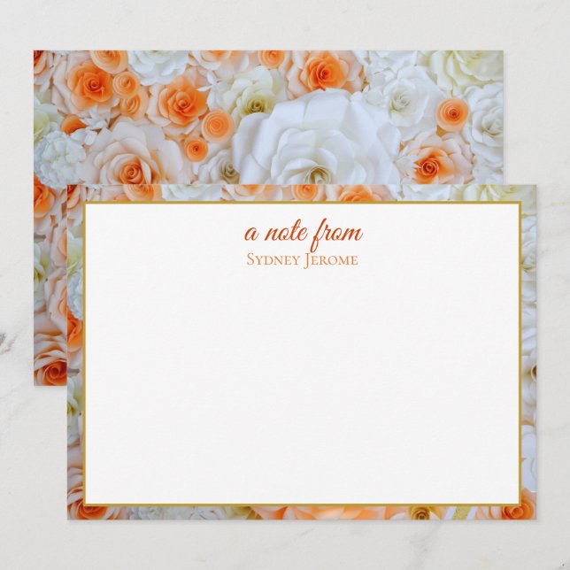 Flat Note Card (Front/Back)