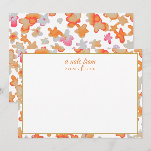 Flat Note Card (Front/Back)