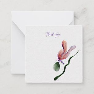 Flat note card
