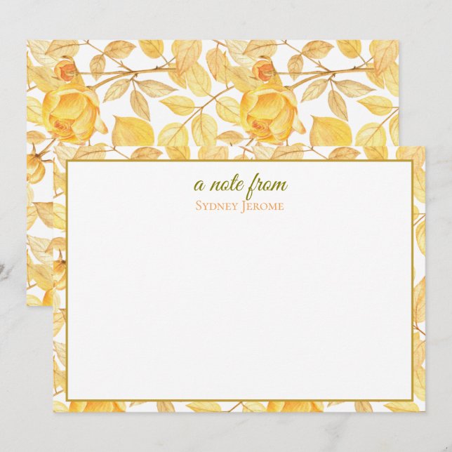 Flat Note Card (Front/Back)