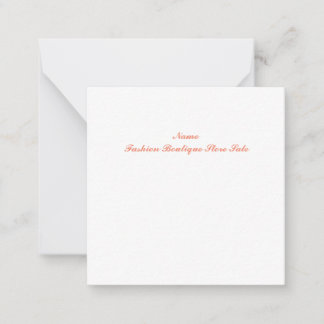 Flat Note Card