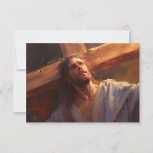 Flat Note Card Jesus