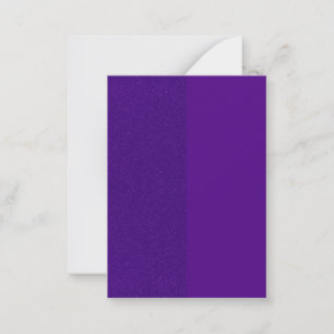 Flat Note Card – Textured & Solid Purple Split