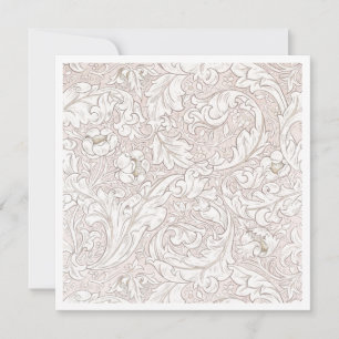 FLAT NOTE-CARD : WILLIAM MORRIS : FLORAL PATTERN CARD
