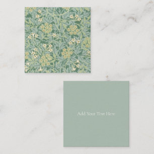 FLAT NOTE CARD : WILLIAM MORRIS : JASMINE