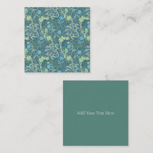 FLAT NOTE CARD : WILLIAM MORRIS : SEAWEED