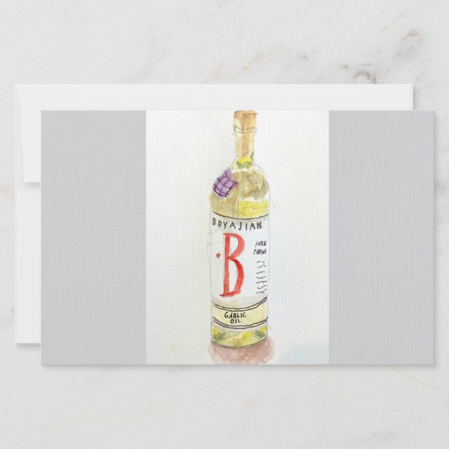 Flat Notecard, Fancy Oil Stationery (Front)