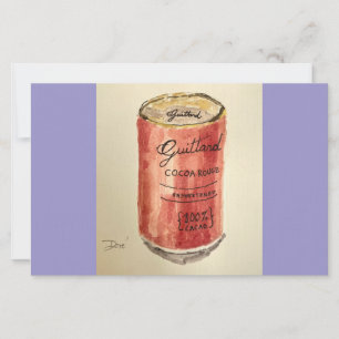 Flat Notecard Stationery Cocoa