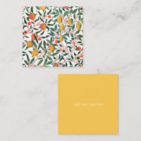 FLAT NOTECARD : WILLIAM MORRIS ; POMEGRANATES