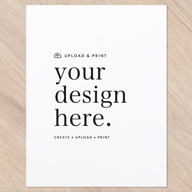 Flat Paper Sheet Your Design Upload 8.5" x 11" (Creator Uploaded)