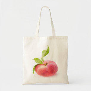Flat peach tote bag