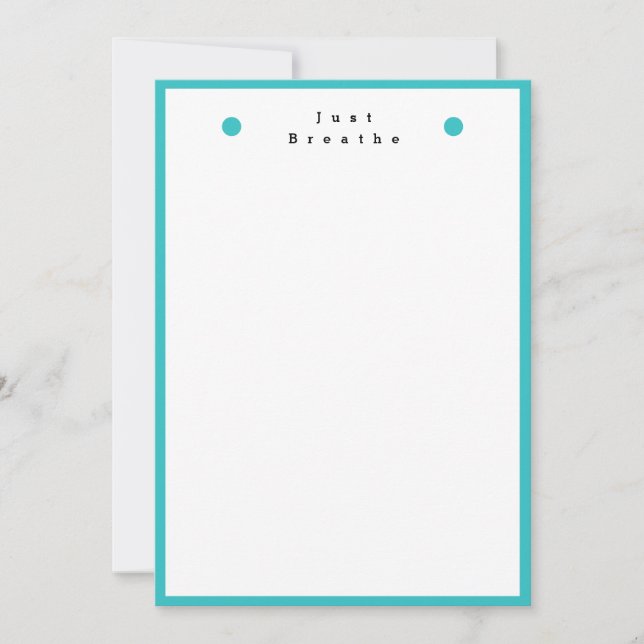 Flat Personalised Stationary Note Card (Front)