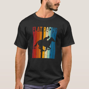 Flat Racing Retro Horse Racing Equestrian T-Shirt