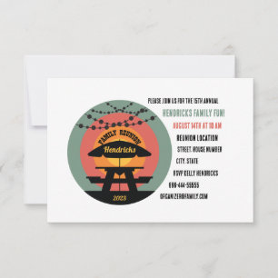 Flat Reunion Save The Date Card