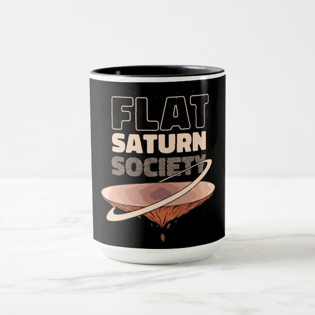 Flat Saturn Society - Science Design Mug (Center)