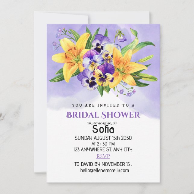 Flat Save The Date Card (Front)