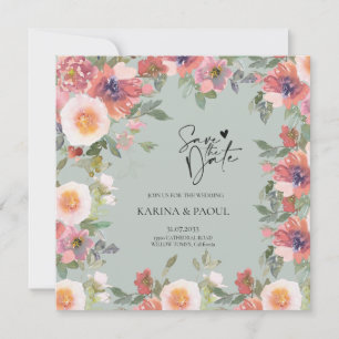 Flat Save The Date Card