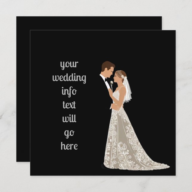 Flat Save The Date Card (Front/Back)