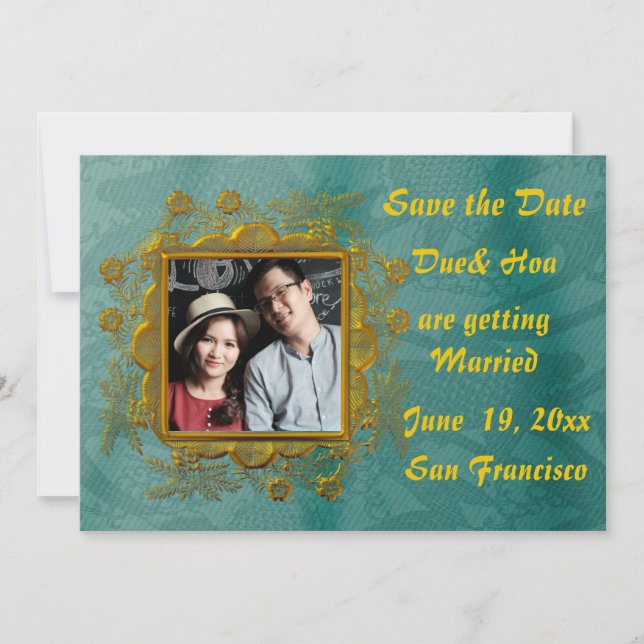 Flat Save The Date Card (Front)
