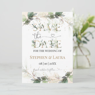 Flat Save The Date Card
