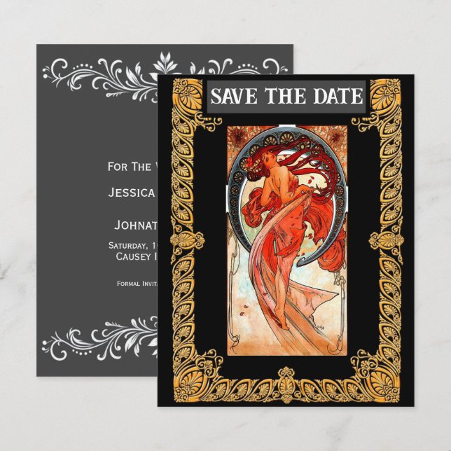Flat Save The Date Card (Front/Back)