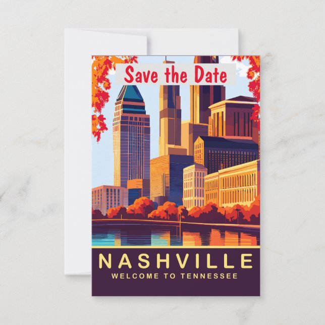 Flat Save The Date Card (Front)