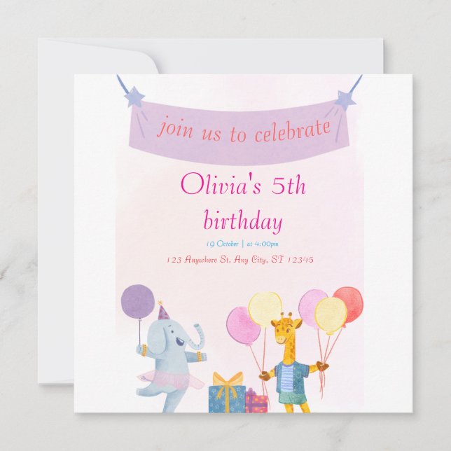 Flat Save The Date Card (Front)