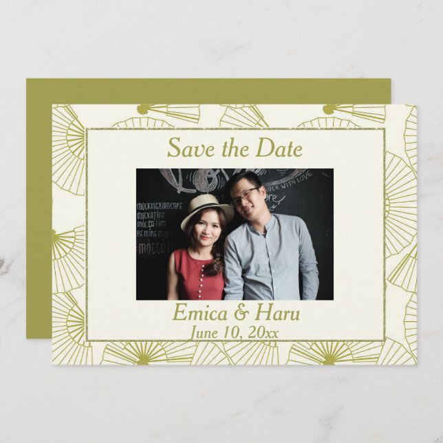 Flat Save The Date Card (Front/Back)