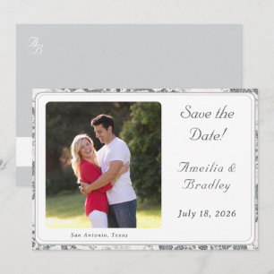 Flat Save The Date Card