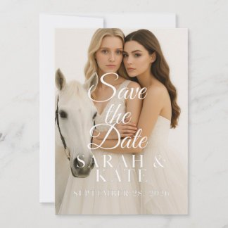Flat Save The Date Card