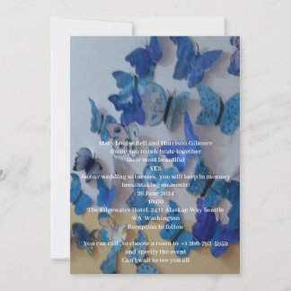 Flat Save The Date Card Wedding