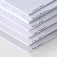 Flat Size 5" x 7" Paper Matte Envelopes White