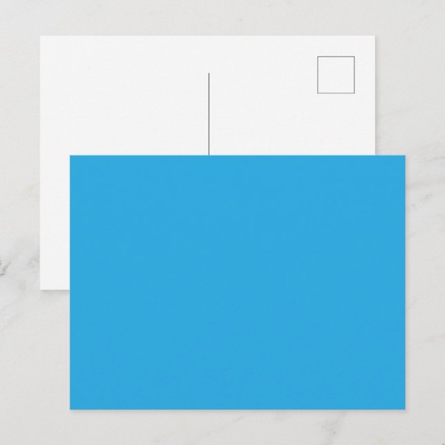 Flat Sky Blue Background for Web & Print Invitation Postcard (Front/Back)