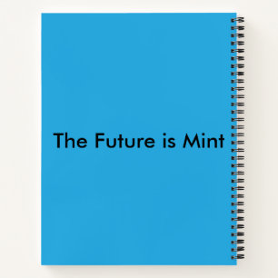 Flat Sky Blue Background for Web & Print Notebook