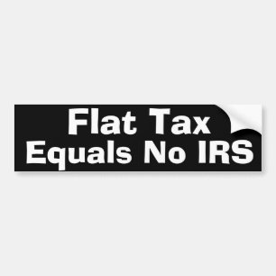Flat Tax Bumper Sticker