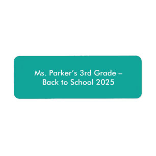Flat Teal Background – Back-to-School Texture